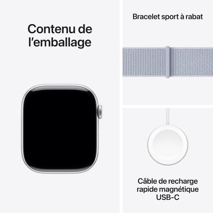 Apple Watch Series 10 [GPS 46mm] Smartwatch with Jet Black Aluminium Case with Black Sport Band. Fitness Tracker, ECG App, Always-On Retina Display, Water-Resistant