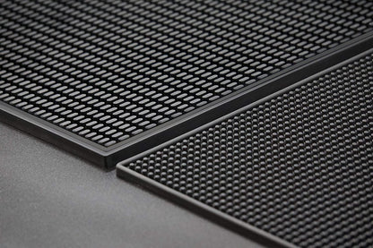Highball &amp; Chaser Premium Bar Mat 18in x 12in 1cm Thick Durable and Stylish Service Bar Mat for Spills, Bars, Restaurants, Counter Top Dish Drying Mat, Glass Drying Mat (1 Pack, Black Border)