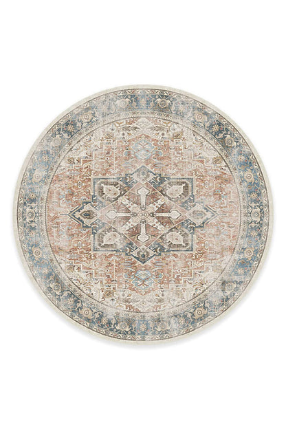 RUGGABLE Kamran Washable Rug - Perfect Vintage Area Rug for Living Room Bedroom Kitchen - Pet &amp; Child Friendly - Stain &amp; Water Resistant - Hazel 5&