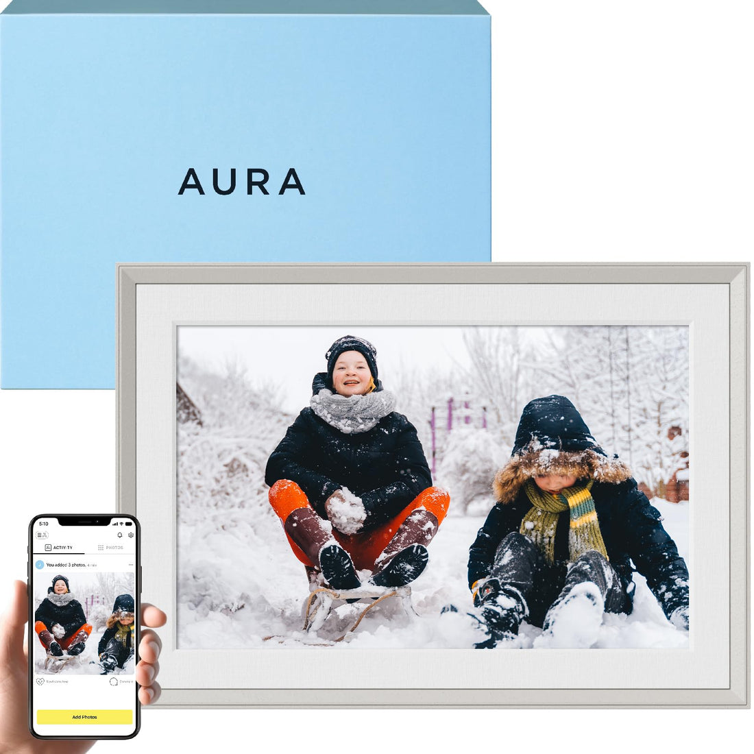 Aura Digital Picture Frame - 10.1&quot; HD Mat Display | Wirecutter&