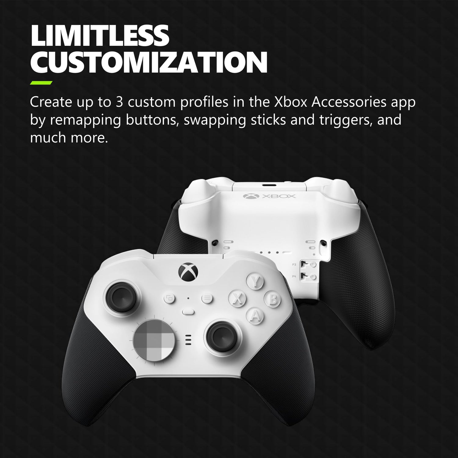 Xbox Elite Wireless Gaming Controller Series 2 – Black – Xbox Series X|S, Xbox One, Windows PC, Android, and iOS - Elite Series 2 Black Edition