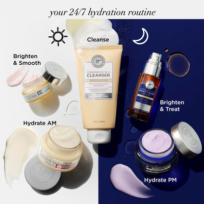 IT Cosmetics Confidence in a Cleanser - Hydrating Face Wash With Hyaluronic Acid &amp; Ceramides - Supports Skin Barrier - Removes Makeup, Oil, and SPF - All Skin Types
