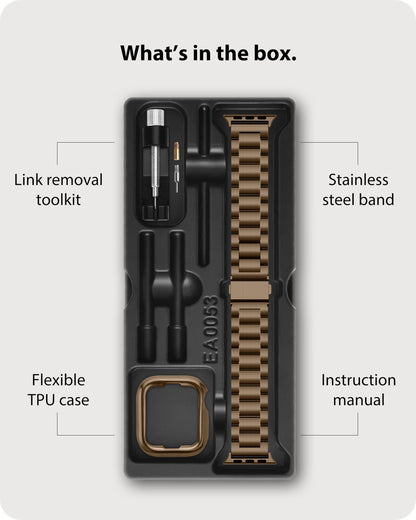 Fullmosa Compatible with Apple Watch Band 49mm 45mm 44mm 42mm 41mm 40mm 38mm, Stainless Steel iWatch Band with Case Compatible for Apple Watch Ultra 2 Ultra Series 10 9 8 7 6 5 4 3 2 1&amp;iWatch SE