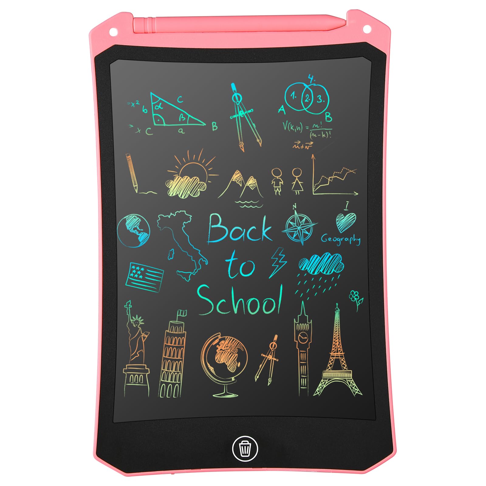 cimetech 2 Pack LCD Writing Tablet for Kids Toys, Colorful Drawing Tablet Doodle Board Writing Pad for Toddler Gifts, Kids Travel Essentials, Christmas Stocking Stuffers for 3-12 Years Boys Girls