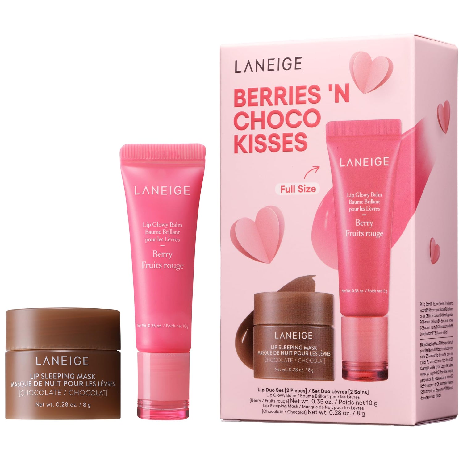 LANEIGE Lip Glowy Balm Hydrate, Glossy, Lightweight, Moisturize &amp; Tint with Shea Butter
