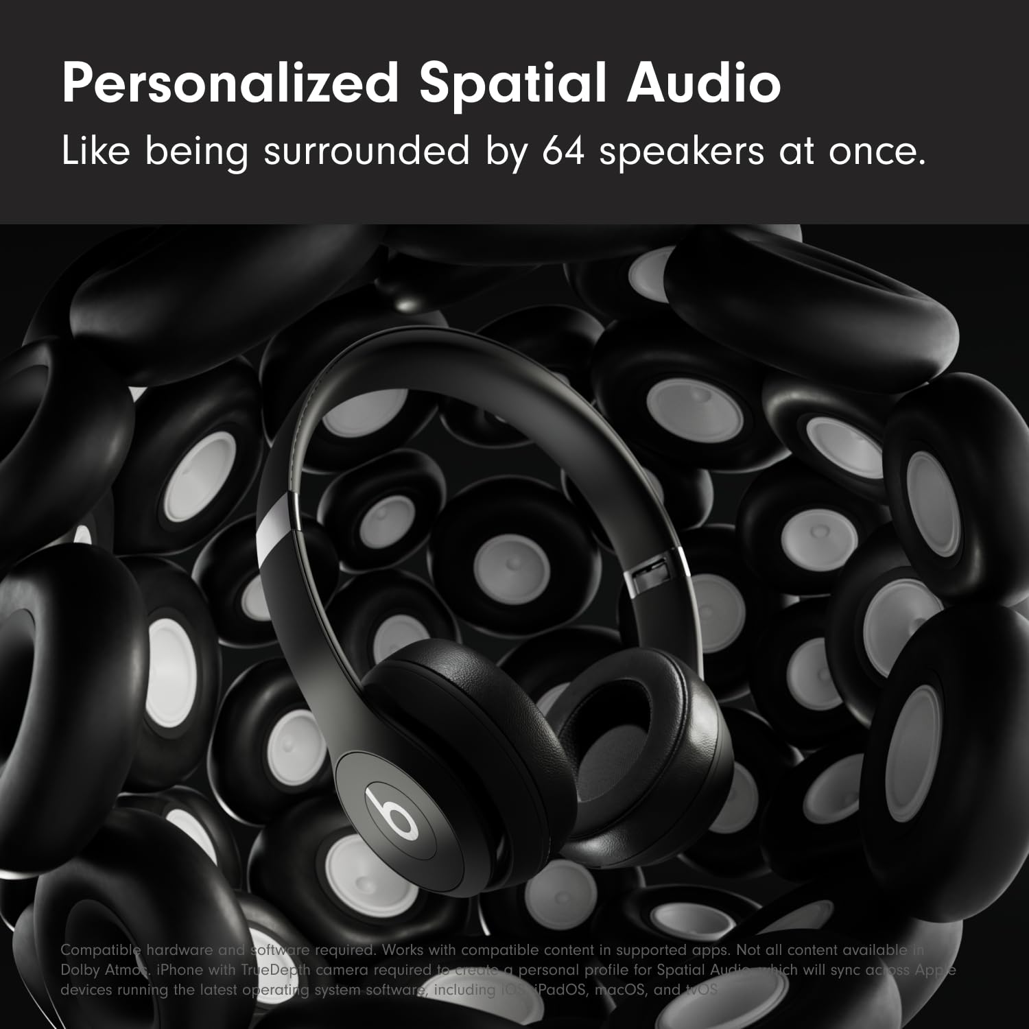 Beats Solo 4 - Wireless Bluetooth On-Ear Headphones, Apple &amp; Android Compatible, Up to 50 Hours of Battery Life - Cloud Pink