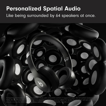 Beats Solo 4 - Wireless Bluetooth On-Ear Headphones, Apple &amp; Android Compatible, Up to 50 Hours of Battery Life - Cloud Pink