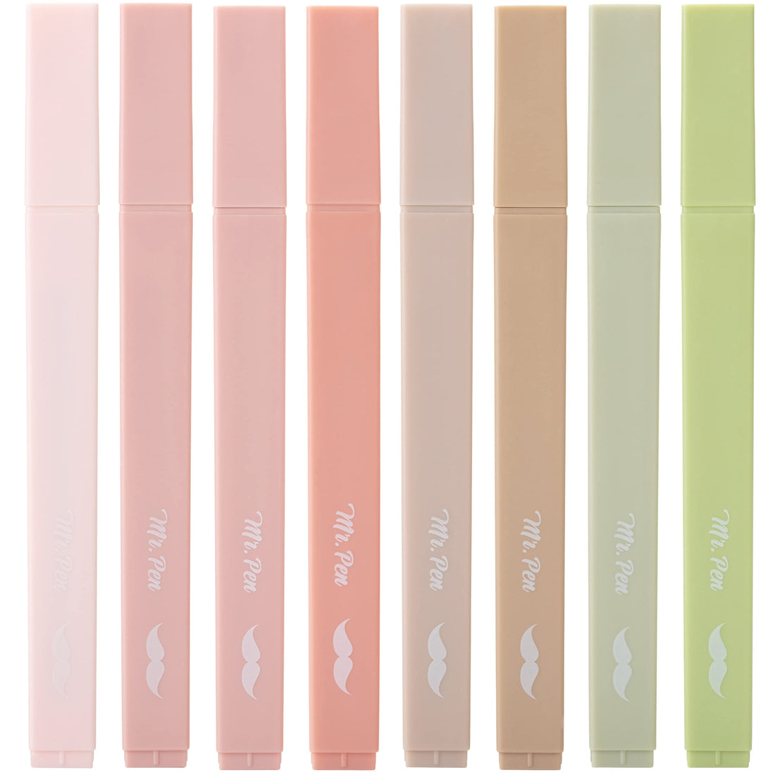 Mr. Pen- Aesthetic Highlighters, 8 Pcs, Chisel Tip, Muted Pastel Color, No Bleed Bible Highlighter Pastel, Highlighters Assorted Colors, Pastel Highlighter Set, Aesthetic School Supplies