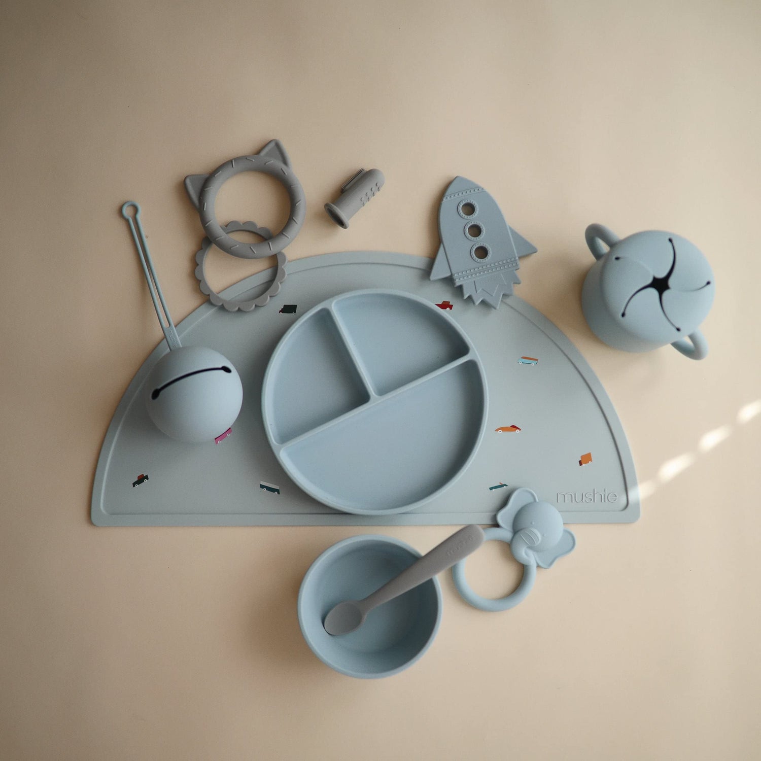 mushie Silicone Baby Teether Toy | Bunny