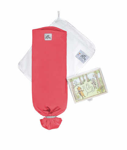 The Ollie Swaddle - Helps to Reduce The Moro (Startle) Reflex - Made from a Custom Designed Moisture-Wicking Material (Sky)