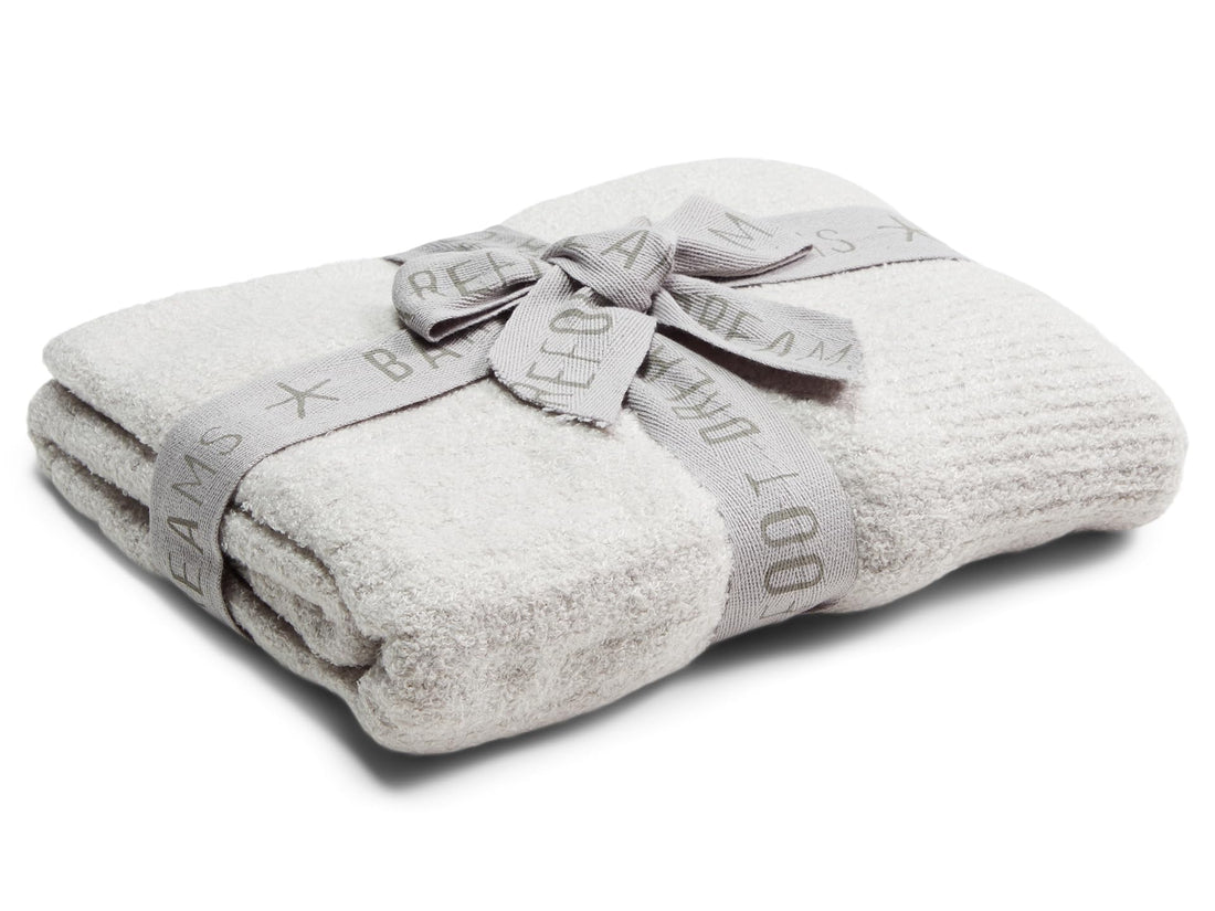 Barefoot Dreams CozyChic Lite Baby Receiving Blanket, Moonbeam, 30&quot;x30&quot;