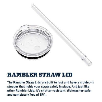 YETI Rambler Tumbler with Handle and Straw Lid, Vacuum Insulated Travel Mug, Stainless Steel