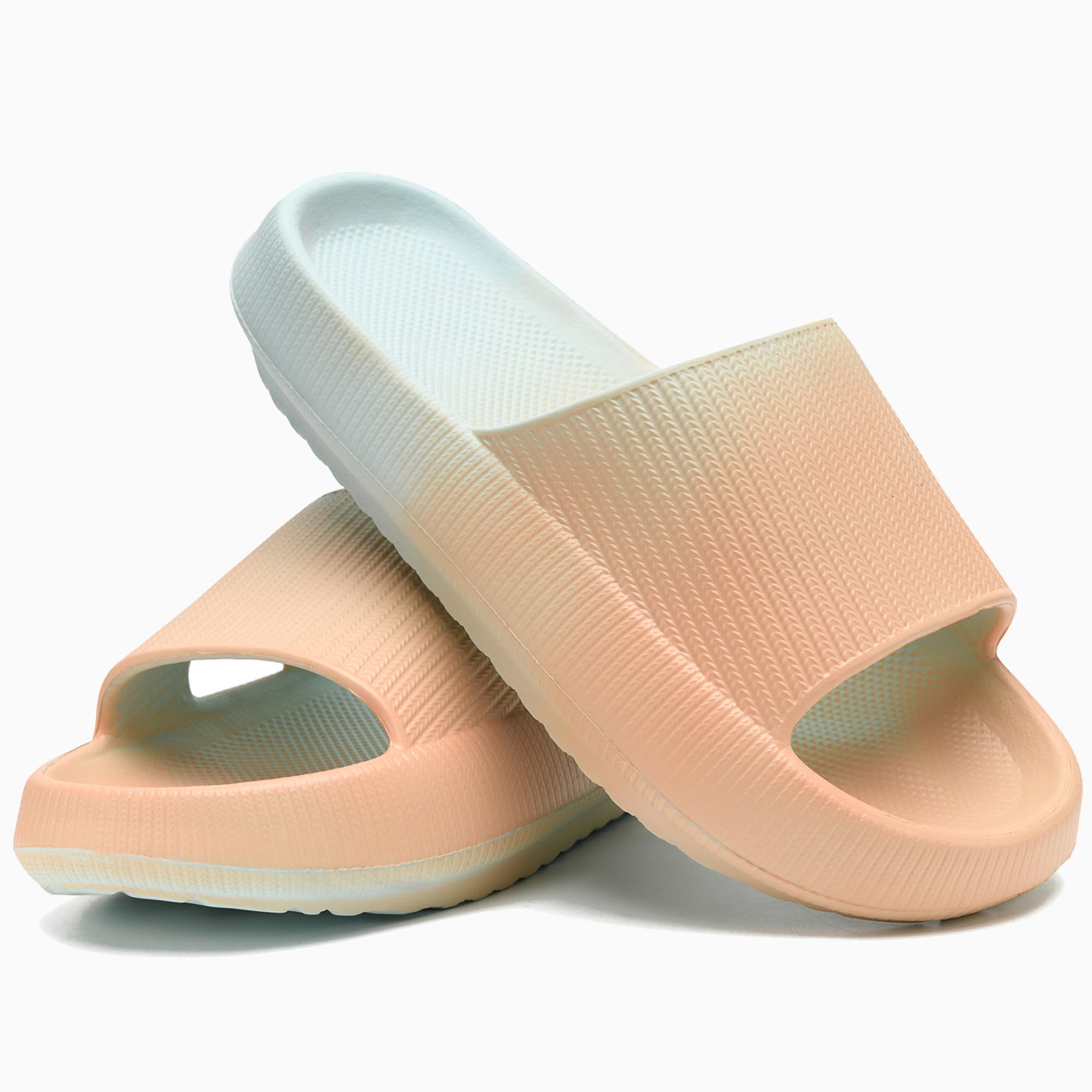 rosyclo Cloud Slippers for Women and Men, Pillow House Slippers Shower Shoes Indoor Slides Bathroom Sandals, Ultimate Comfort, Lightweight, Thick Sole, Non-Slip, Easy to Clean
