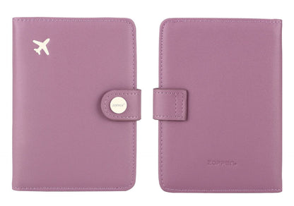 Zoppen RFID Blocking Travel Passport Holder Cadanian Passport Cover Slim Id Card Case (