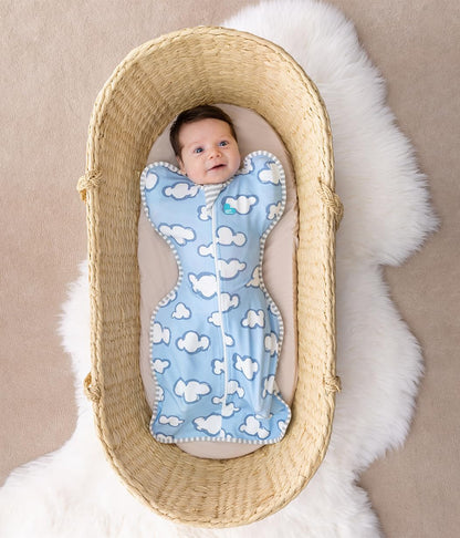 Love to Dream Swaddle UP, Baby Sleep Sack, Self-Soothing Swaddles for Newborns, Improves Sleep, Snug Fit Helps Calm Startle Reflex, New Born Essentials for Baby, 5-8.5 lbs, Sand Dollar