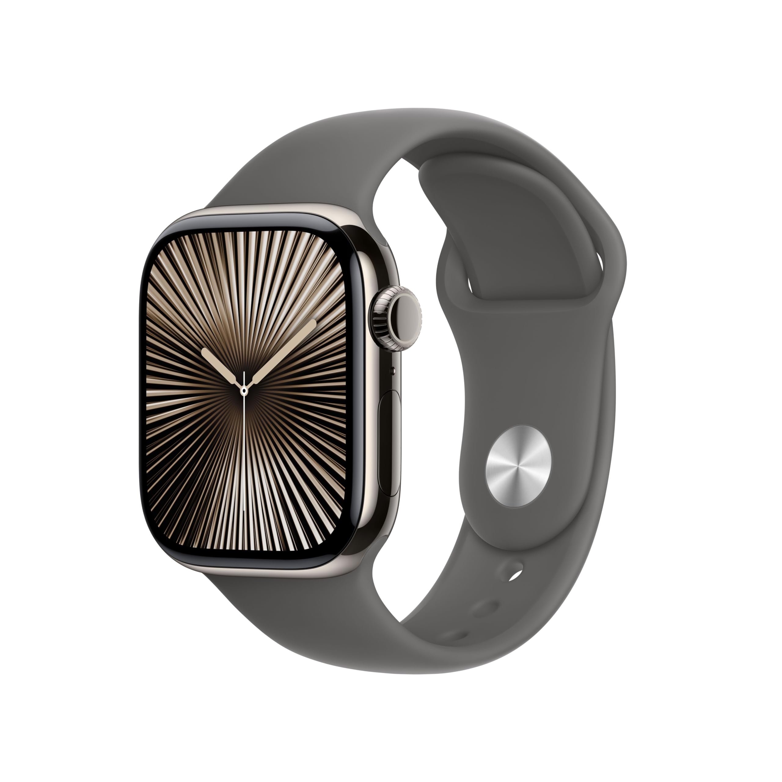 Apple Watch Series 10 [GPS 46mm] Smartwatch with Jet Black Aluminium Case with Black Sport Band. Fitness Tracker, ECG App, Always-On Retina Display, Water-Resistant