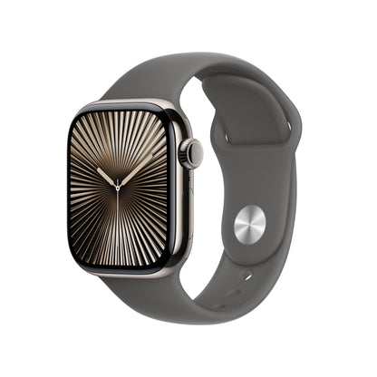 Apple Watch Series 10 [GPS 46mm] Smartwatch with Jet Black Aluminium Case with Black Sport Band. Fitness Tracker, ECG App, Always-On Retina Display, Water-Resistant
