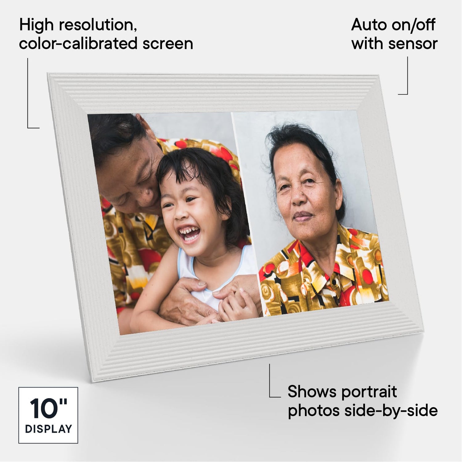 Aura Digital Picture Frame - 10.1&quot; HD Mat Display | Wirecutter&