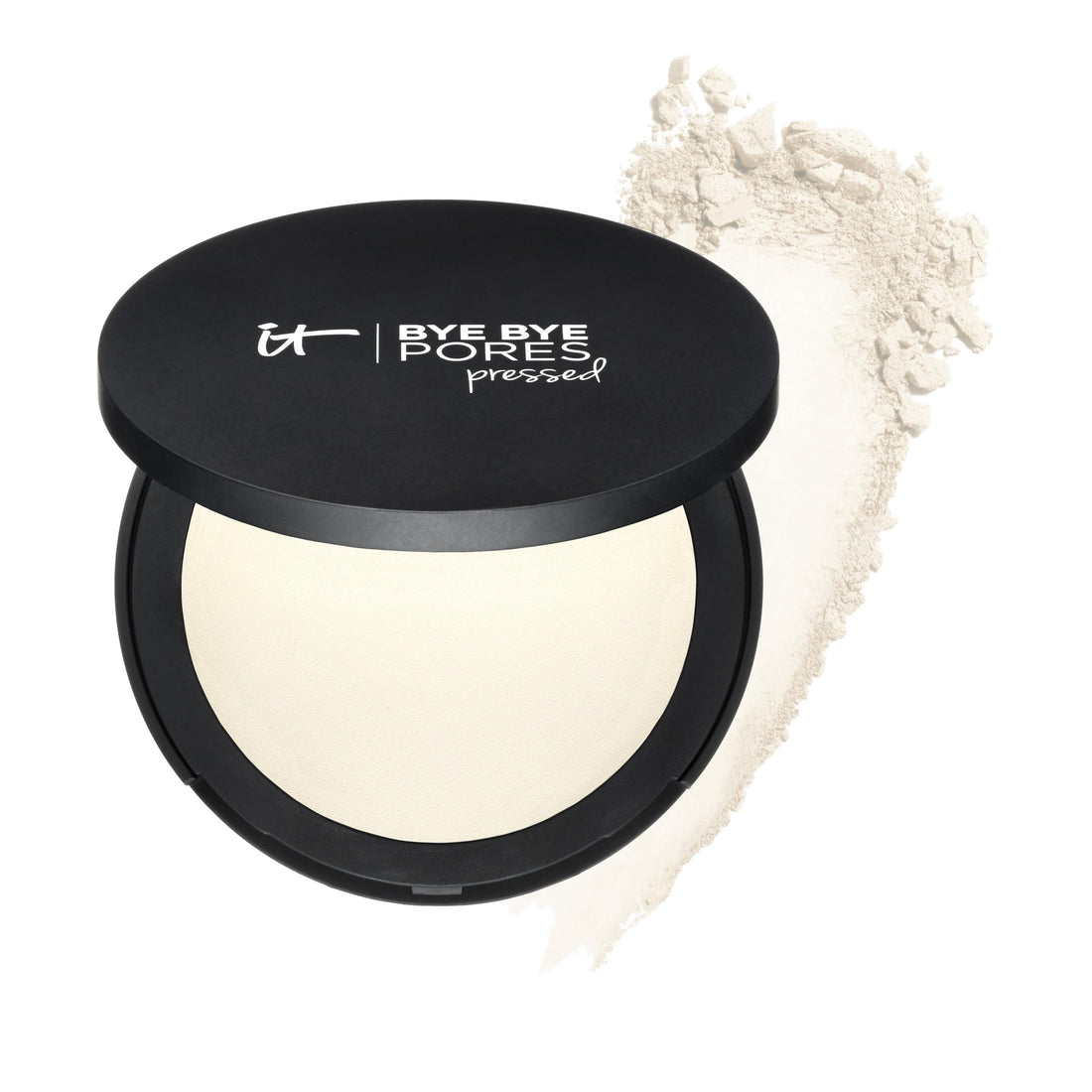 IT Cosmetics Bye Bye Pores Pressed Finishing Powder - Universal Shades - Contains Anti-Aging Peptides, Hydrolyzed Collagen &amp; Antioxidants - 0.31 oz