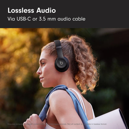 Beats Solo 4 - Wireless Bluetooth On-Ear Headphones, Apple &amp; Android Compatible, Up to 50 Hours of Battery Life - Cloud Pink