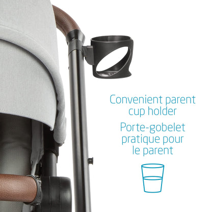 Maxi-Cosi Zelia Max 5-in-1 Modular Travel System, Carraige mode, Reversible toddler seat, Use from birth, Mico infant car seat (included), Polished Pebble