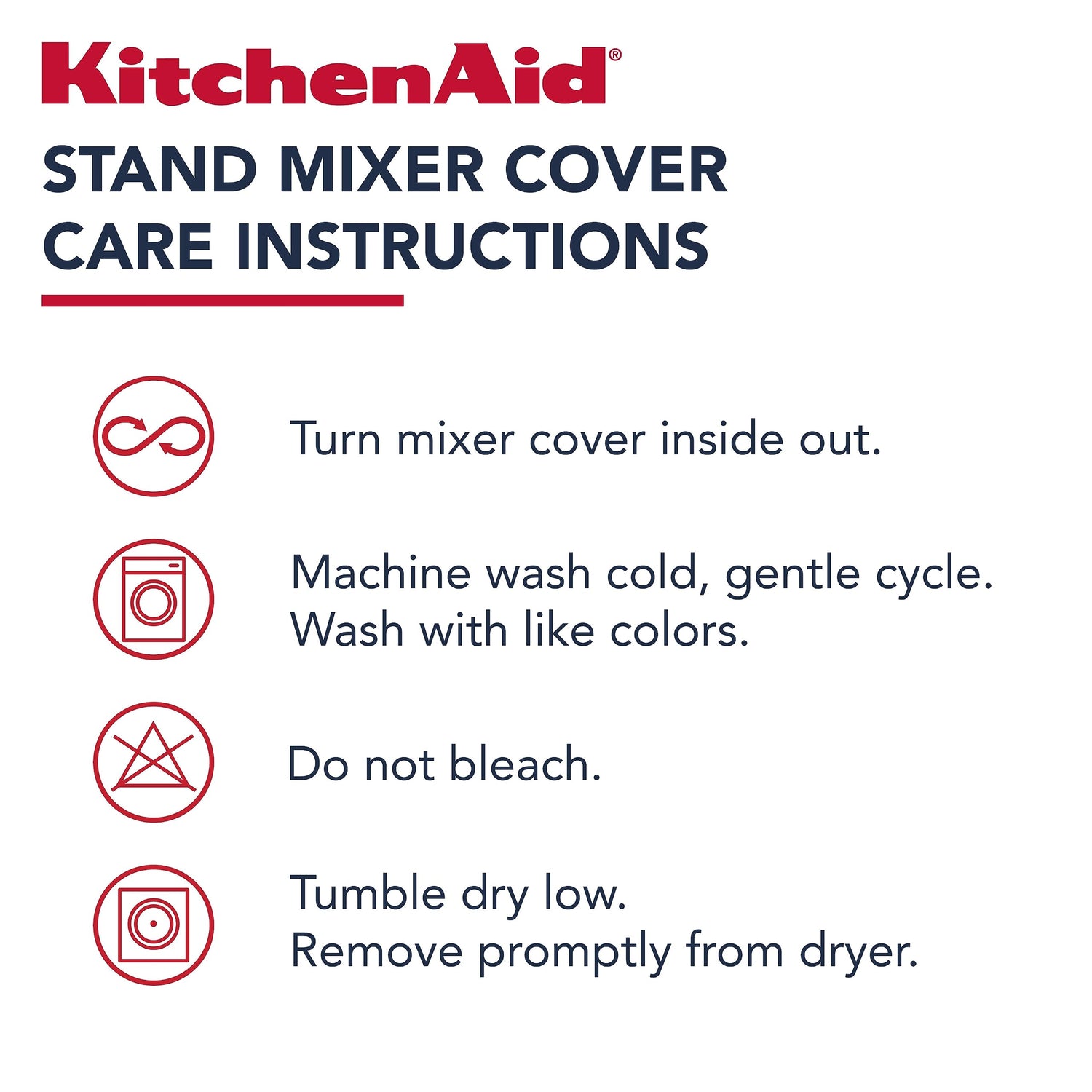 KITCHENAID Fitted Tilt-Head Solid Stand Mixer Cover with Storage Pocket, Quilted 100% Cotton, Milkshake, 14.4&quot;x18&quot;x10&quot;