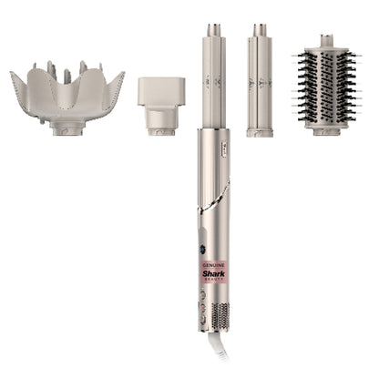 Shark HD430 FlexStyle Air Styling &amp; Drying System, Powerful Hair Dryer Brush &amp; Multi-Styler with Auto-Wrap Curlers, Paddle Brush, Oval Brush, Concentrator Attachment, Stone