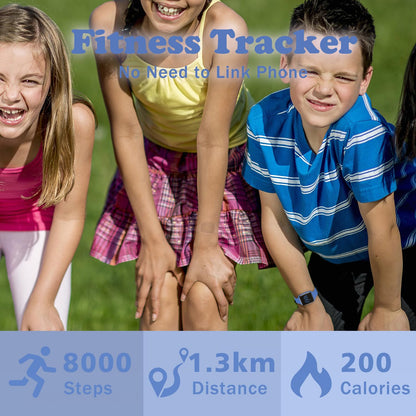 Kids Watch, No App Fitness Tracker Watch for Kids Teenager Digital Watch with Steps Counter/Distance/Calories/Alarm/Stopwatch Fitness Watch for Kids Girls Boys Gift for Teens