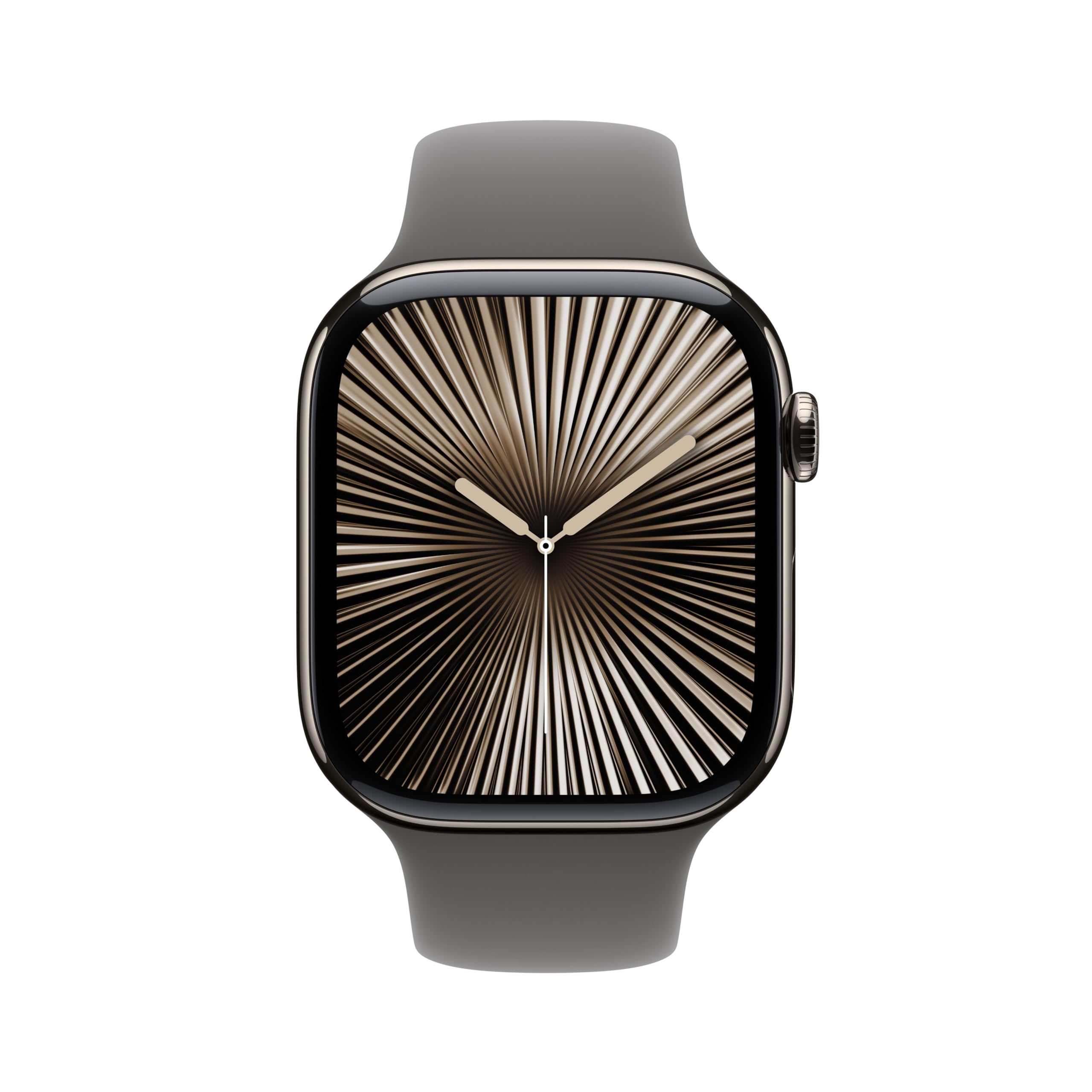Apple Watch Series 10 [GPS 46mm] Smartwatch with Jet Black Aluminium Case with Black Sport Band. Fitness Tracker, ECG App, Always-On Retina Display, Water-Resistant