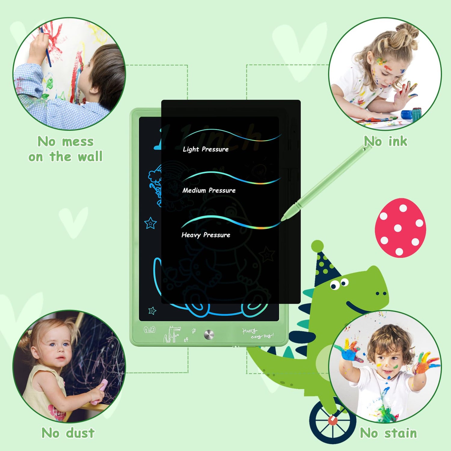 cimetech 2 Pack LCD Writing Tablet for Kids Toys, Colorful Drawing Tablet Doodle Board Writing Pad for Toddler Gifts, Kids Travel Essentials, Christmas Stocking Stuffers for 3-12 Years Boys Girls