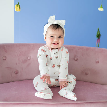 KYTE BABY Unisex Zipper Closure Footies, Rayon Made From Bamboo, 0-24 Months