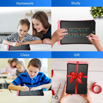 cimetech 2 Pack LCD Writing Tablet for Kids Toys, Colorful Drawing Tablet Doodle Board Writing Pad for Toddler Gifts, Kids Travel Essentials, Christmas Stocking Stuffers for 3-12 Years Boys Girls