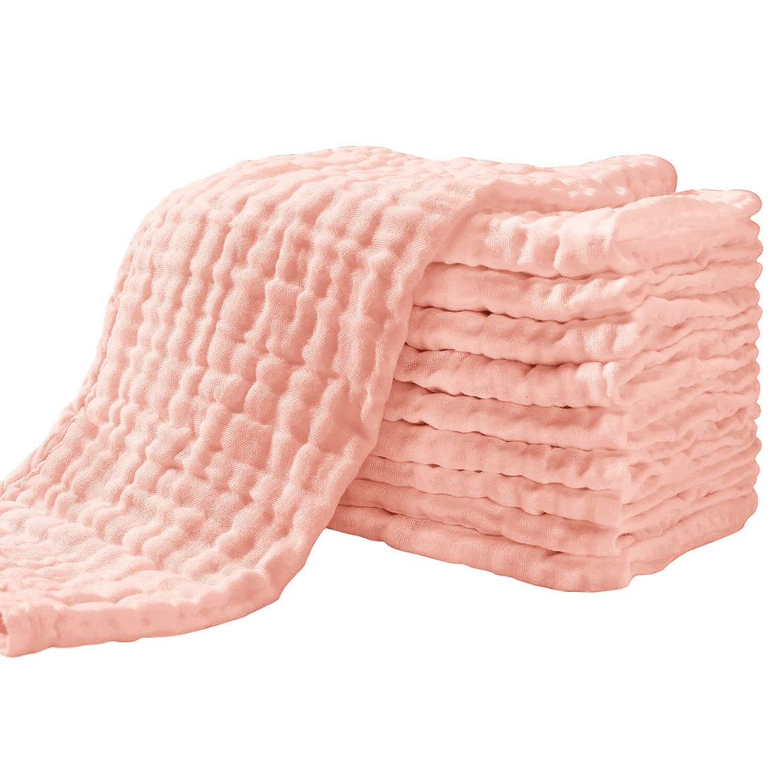 Yoofoss Muslin Burp Cloths for Baby 10 Pack 100% Cotton Baby Washcloths for Boys Girls Large 20&