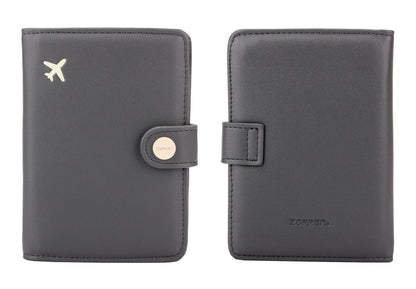 Zoppen RFID Blocking Travel Passport Holder Cadanian Passport Cover Slim Id Card Case (