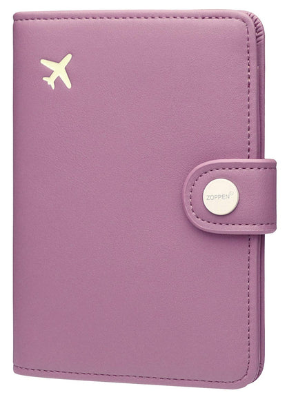 Zoppen RFID Blocking Travel Passport Holder Cadanian Passport Cover Slim Id Card Case (