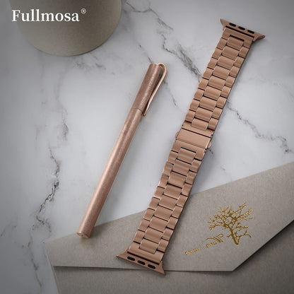 Fullmosa Compatible with Apple Watch Band 49mm 45mm 44mm 42mm 41mm 40mm 38mm, Stainless Steel iWatch Band with Case Compatible for Apple Watch Ultra 2 Ultra Series 10 9 8 7 6 5 4 3 2 1&amp;iWatch SE