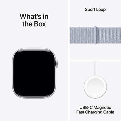 Apple Watch Series 10 [GPS 46mm] Smartwatch with Jet Black Aluminium Case with Black Sport Band. Fitness Tracker, ECG App, Always-On Retina Display, Water-Resistant