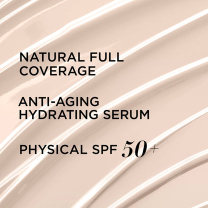 IT Cosmetics Your Skin But Better CC+ Cream - Color Correcting Cream, Full-Coverage Foundation, Hydrating Serum &amp; SPF 50+ Sunscreen - Natural Finish - 1.08 fl oz