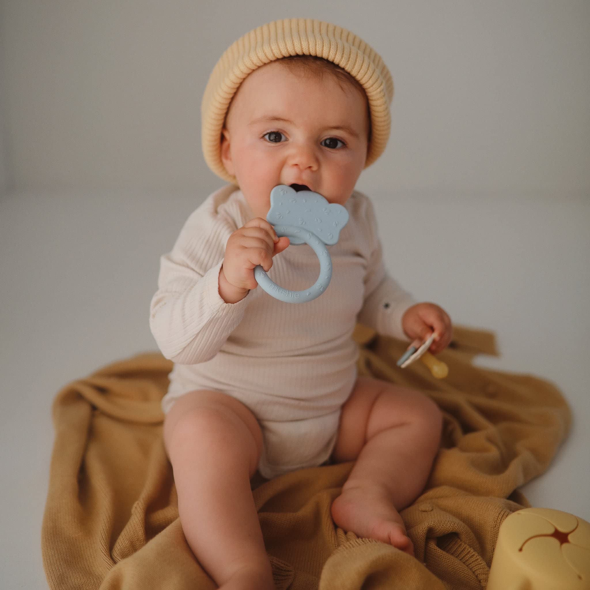 mushie Silicone Baby Teether Toy | Bunny