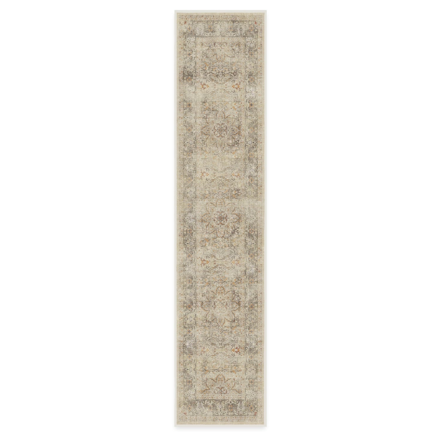 RUGGABLE – Sarrah Blue Quartz – Machine Washable Runner Rug – Pet &amp; Child Friendly – Stain &amp; Water Resistant – Non-Slip – 2.5&