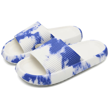 rosyclo Cloud Slippers for Women and Men, Pillow House Slippers Shower Shoes Indoor Slides Bathroom Sandals, Ultimate Comfort, Lightweight, Thick Sole, Non-Slip, Easy to Clean
