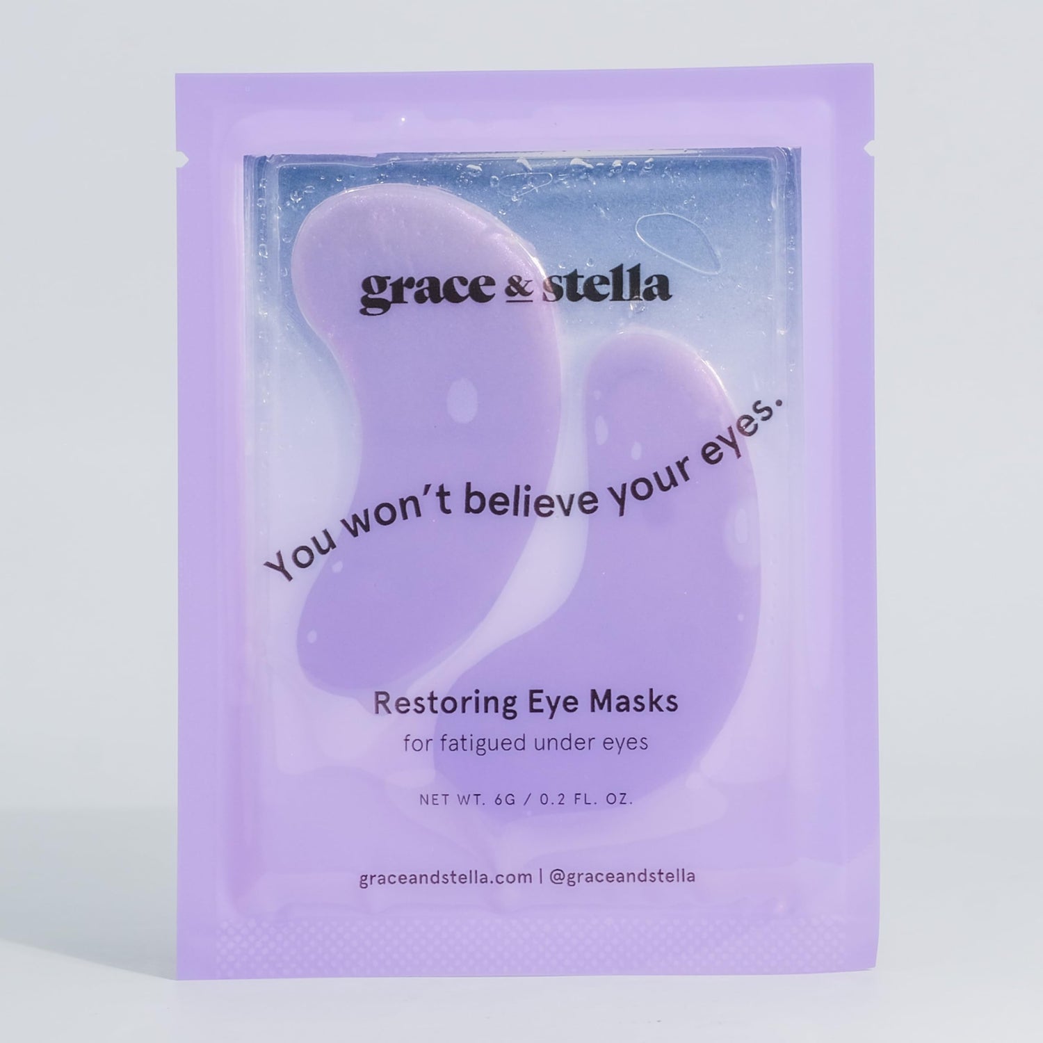 grace &amp; stella Under Eye Masks for Dark Circles (Purple, 24 Pairs) - Gel Eye Mask with Retinol - Restoring Under Eye Patches for Puffy Eyes and Dark Circles - Vegan Cruelty-Free