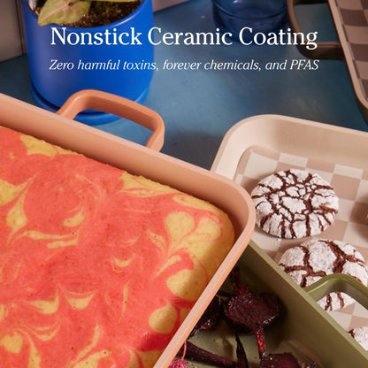 Our Place Griddle Pan - Versatile Nonstick Ceramic Sheet Pan &amp; Stovetop Griddle | Toxin-Free, Dual-Use, with Ergonomic Handles | 5 Qt Capacity, Oven Safe up to 450°F | Char