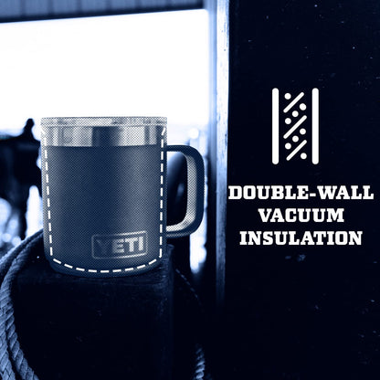 YETI Rambler 10 oz Stackable Mug, Vacuum Insulated, Stainless Steel with MagSlider Lid