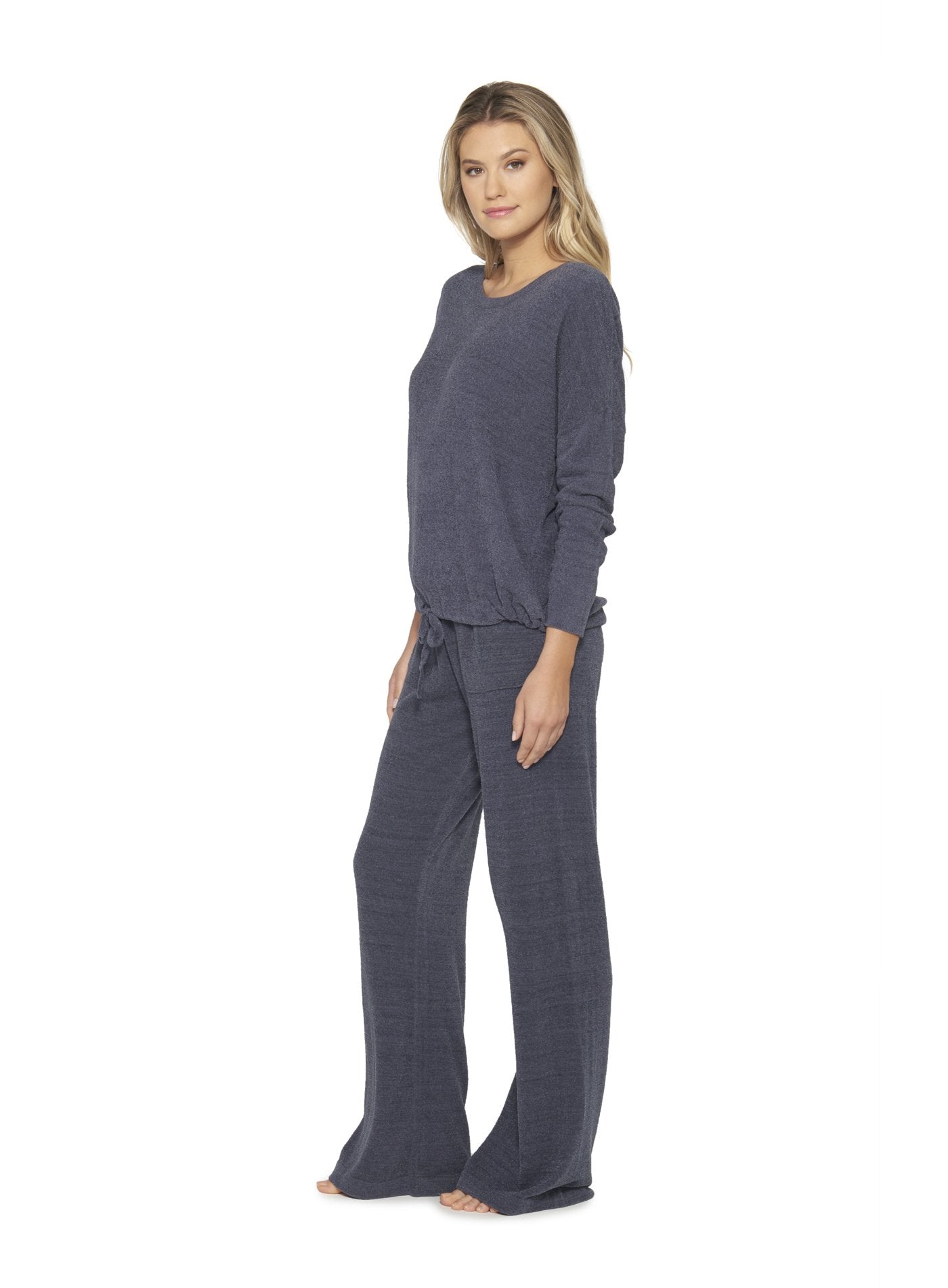 Barefoot Dreams CozyChic Ultra Lite Slouchy Pullover for Women, Ultra Soft Long Sleeve, Crew Neck Pullover