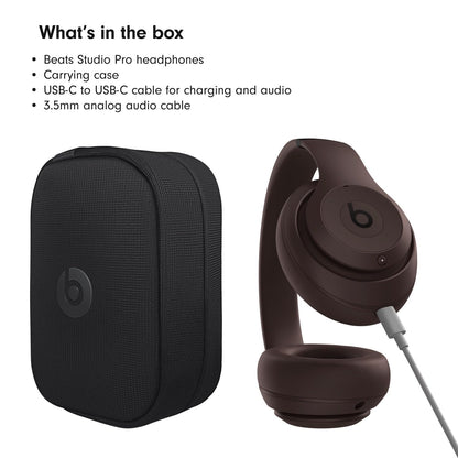 Beats Studio Pro - Wireless Bluetooth Noise Cancelling Headphones - Personalized Spatial Audio, USB-C Lossless Audio, Apple &amp; Android Compatibility, Up to 40 Hours Battery Life - Matte White