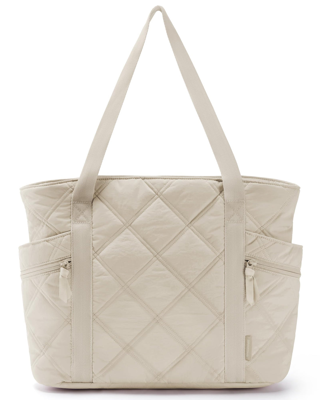 BAGSMART Tote Bag for Women, Puffer Tote Bags with Zipper, Travel Essentials Quilted Nurse Bag Carry On Bag Gifts for Women