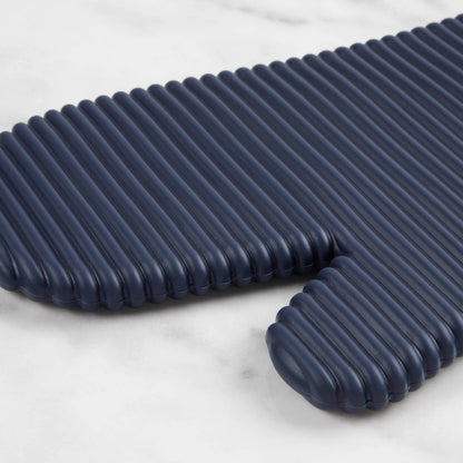 KitchenAid Ribbed Soft Silicone Oven Mitt Set, 7&quot;x13&quot;, Milkshake 2 Count