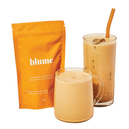 Blume Rose London Fog Latte with Zero Sugar or Caffeine - Certified Organic, Vegan and Gluten-Free - Tart Cherry &amp; Rosehips blend rich Antioxidant &amp; Vitamin to Ease Bloating and Boost Your Natural Glow - 30 Servings