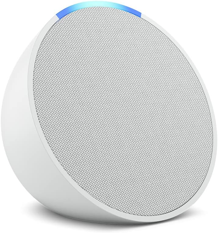 Amazon Echo Pop (newest model), Full sound compact smart speaker with Alexa, Lavender Bloom